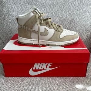 Nike Dunk High Retro Tan Suede